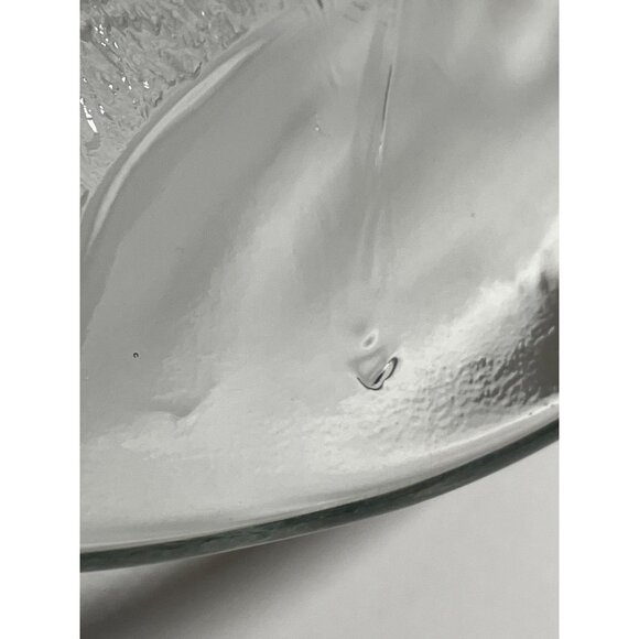 Clear Glass Vintage Christmas Plate Platter With Snowman & Tree Design - Picture 9 of 9